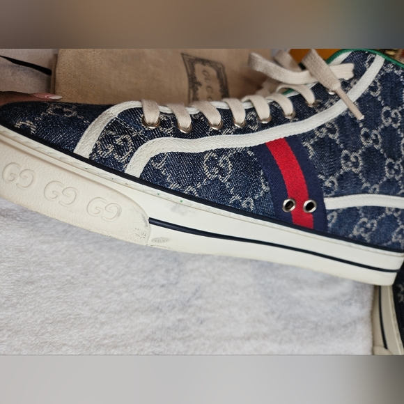 Gently used Denim GG Delave /N.L.P.E/VI Blue Fabric Upper and Rubber Sole B BL - Picture 6 of 10